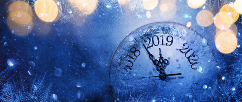 Happy New Year 2019. Winter Celebration